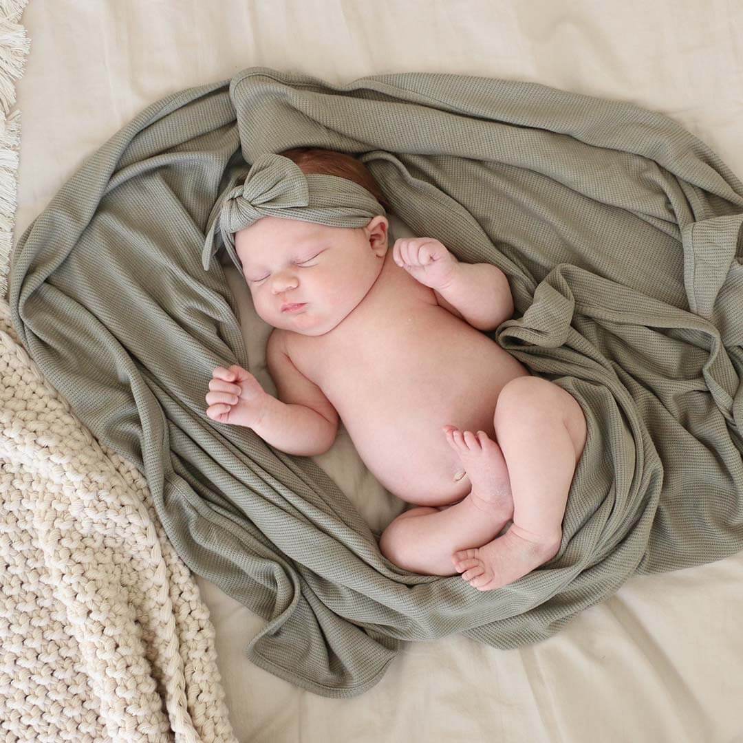 eucalyptus waffle oversized swaddle 