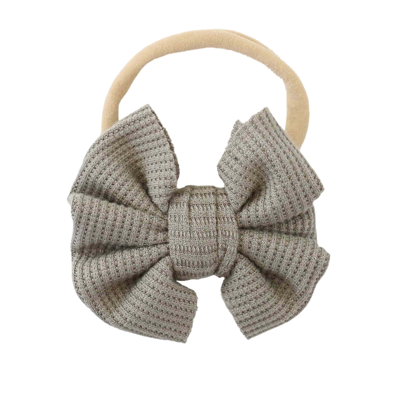 eucalyptus waffle bamboo knit bow headband 