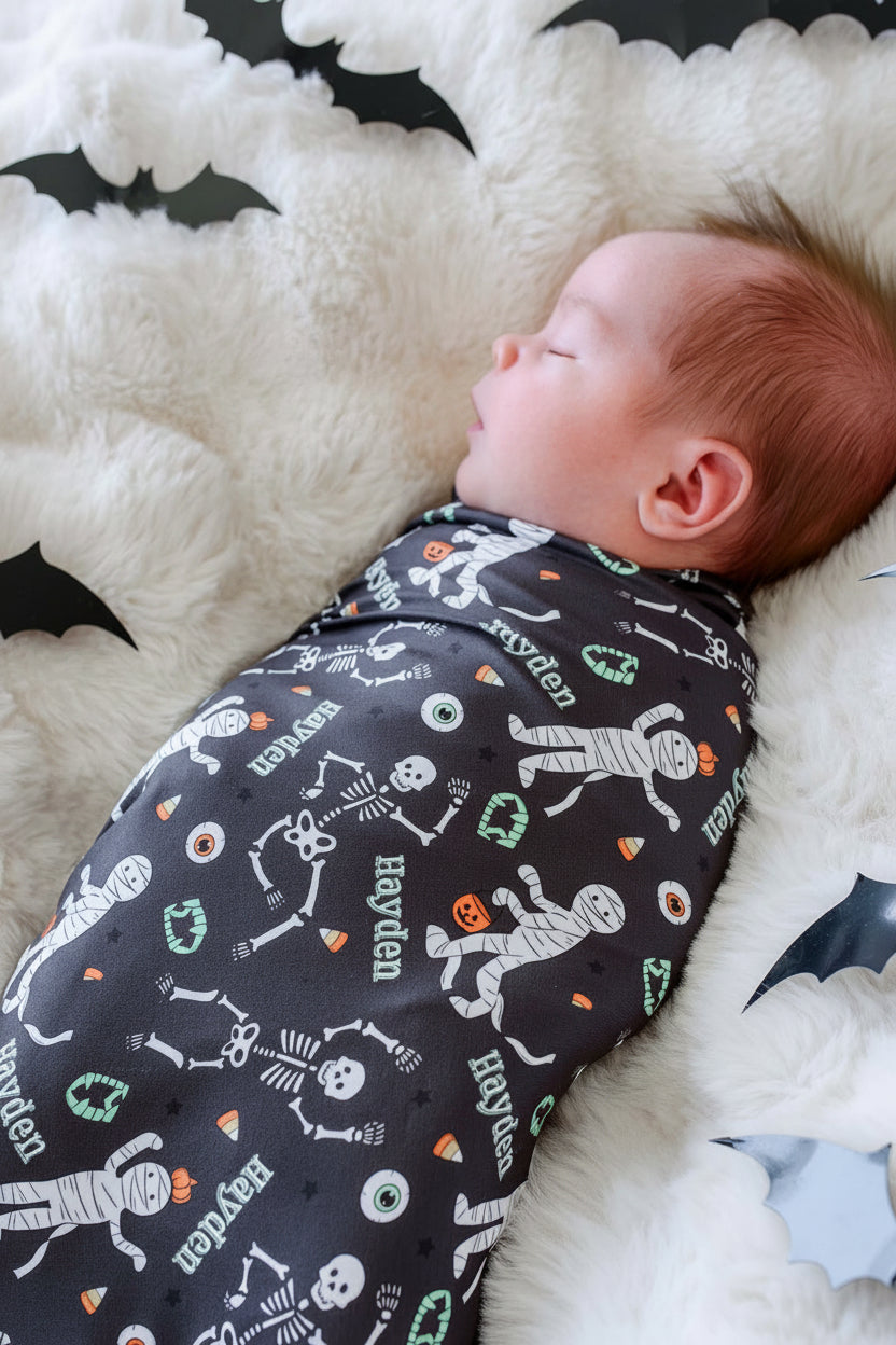 Personalized Halloween Swaddle Blanket | Eye Want Candy