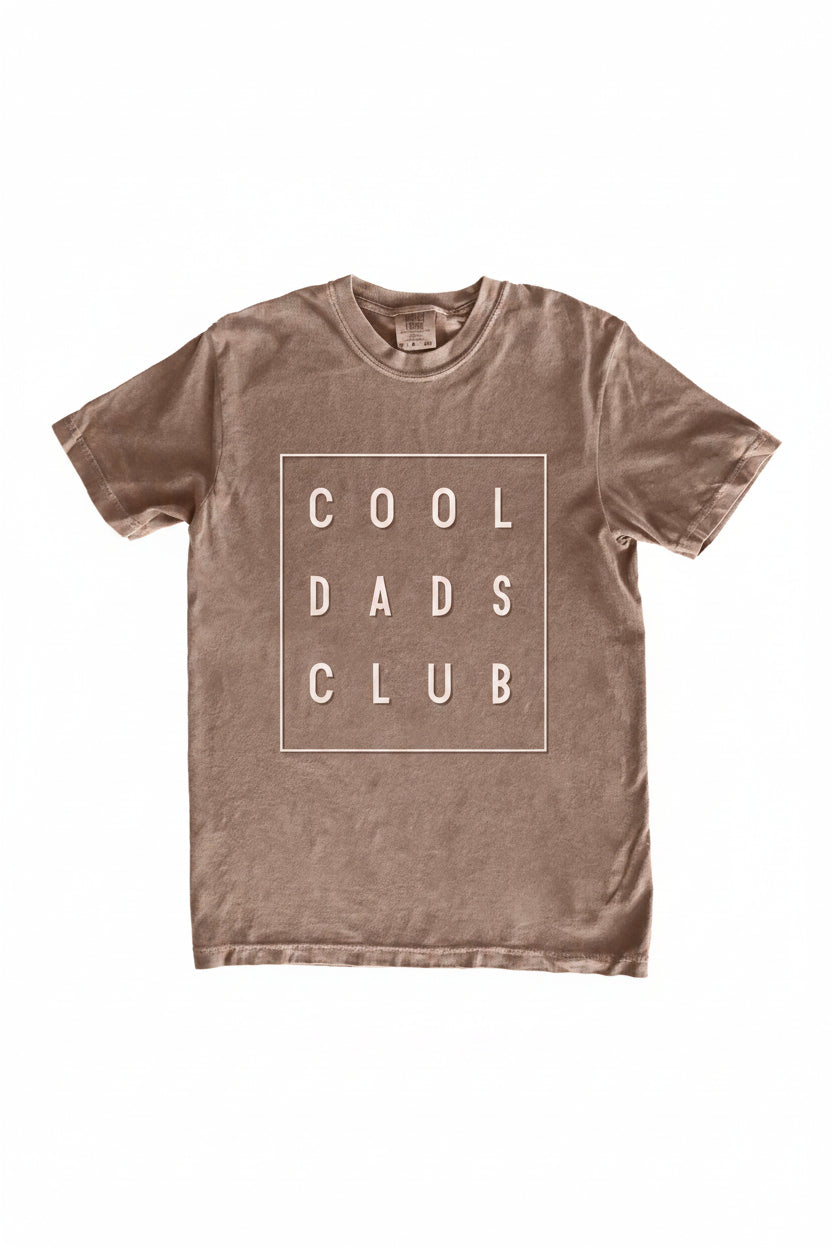 cool dads club square graphic tee