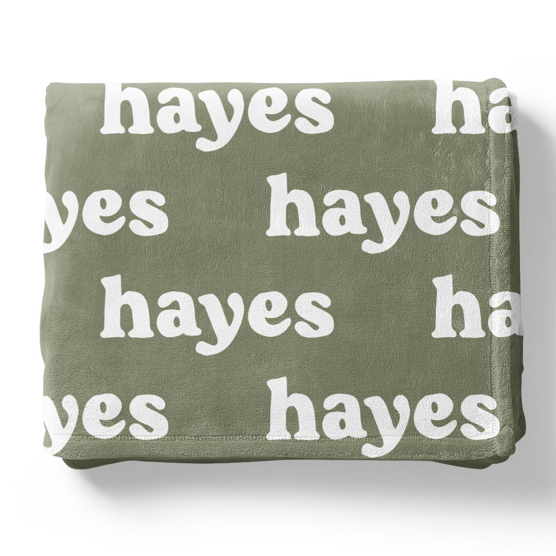 Botanicals Personalized Color Blanket
