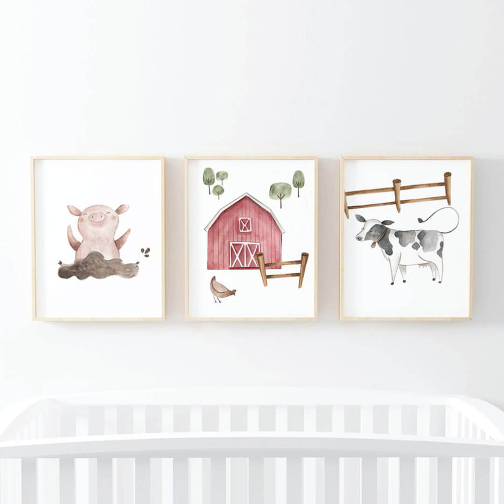 Frankies Farm Party Bundled Digital Nursery Wall Art