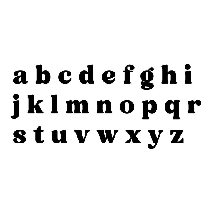 fresh mango regular lowercase font 