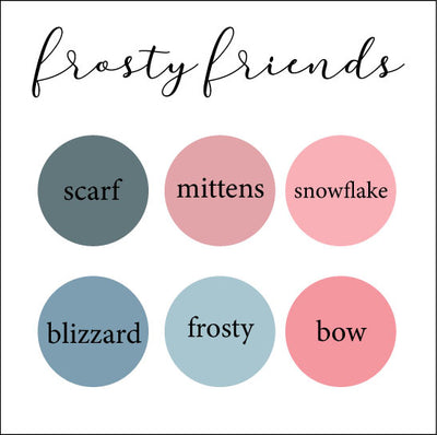 frosty friends blanket color swatches 