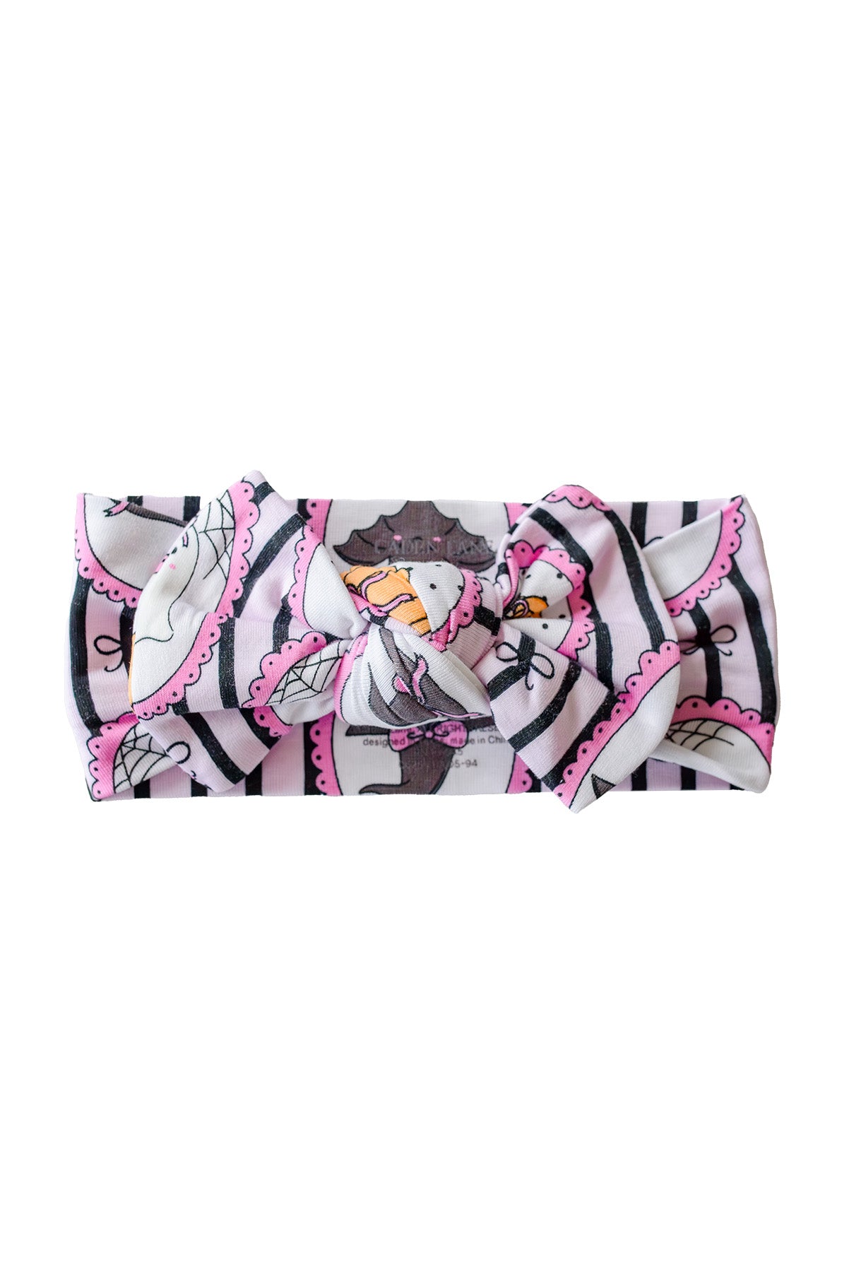 Halloween Glow-in-the-Dark Knit Large Bow Headwrap | Galloween