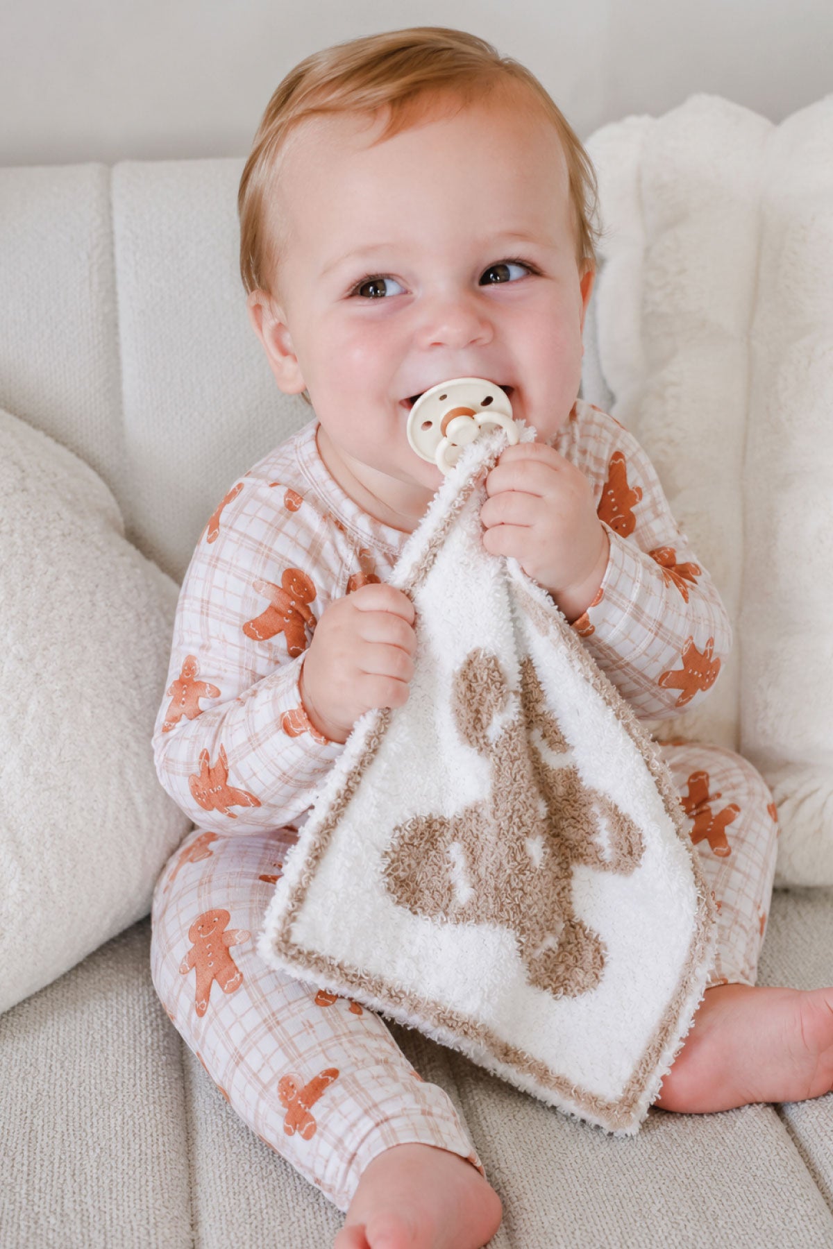 CuddleLane™ Luxe Lovey | Gingerbread