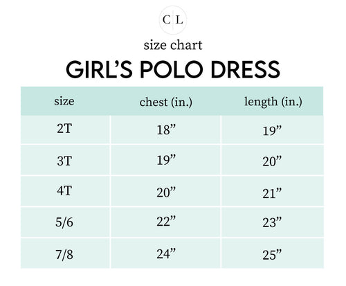 Sizing chart