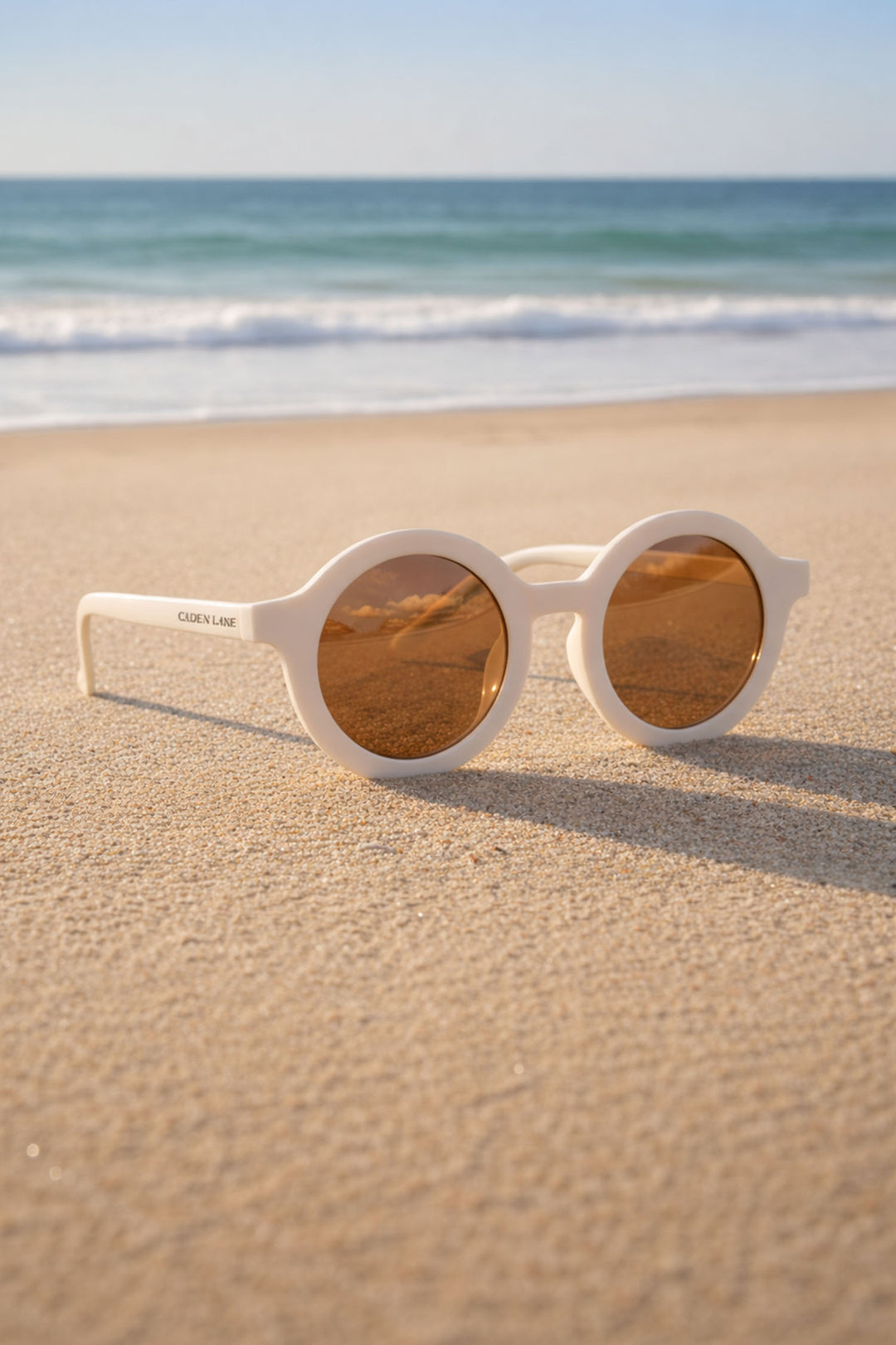 white retro sunglasses for babies