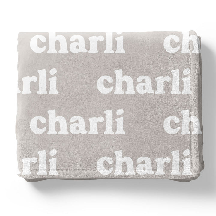 Pastel Neutrals Personalized Color Blanket