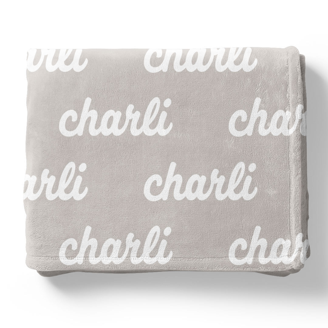 Pastel Neutrals Personalized Color Blanket