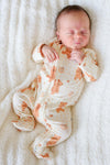 Bamboo Zipper Footie | Honey Bear