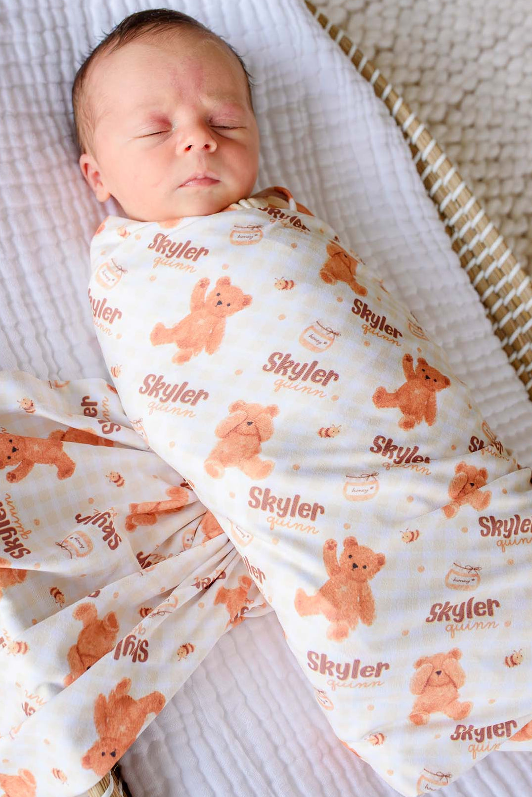 Personalized Swaddle | Honey Bear