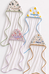 Kids Embroidered Bamboo Hooded Towels