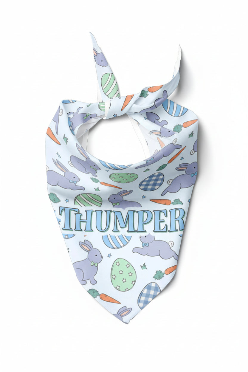 hoppy spring easter personalized pet bandana 