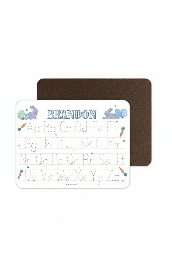 hoppy spring blue kids personalized whiteboard