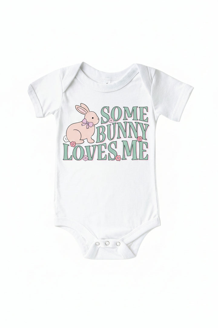 some bunny loves me graphic bodysuit 