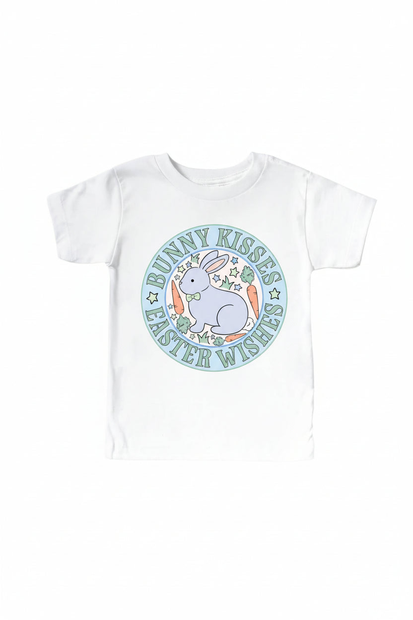bunny kisses easter wishes graphic tee 