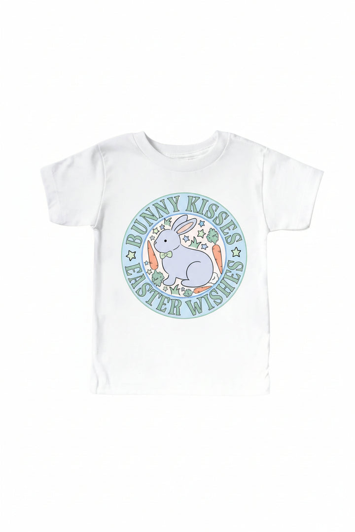 bunny kisses easter wishes graphic tee 