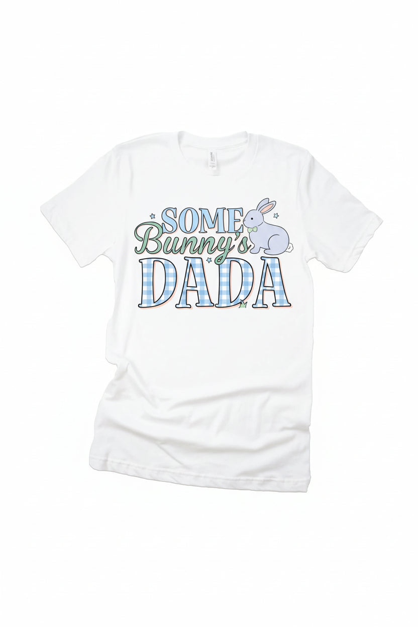 blue easter hoppy spring short sleeve t-shirt for dads 