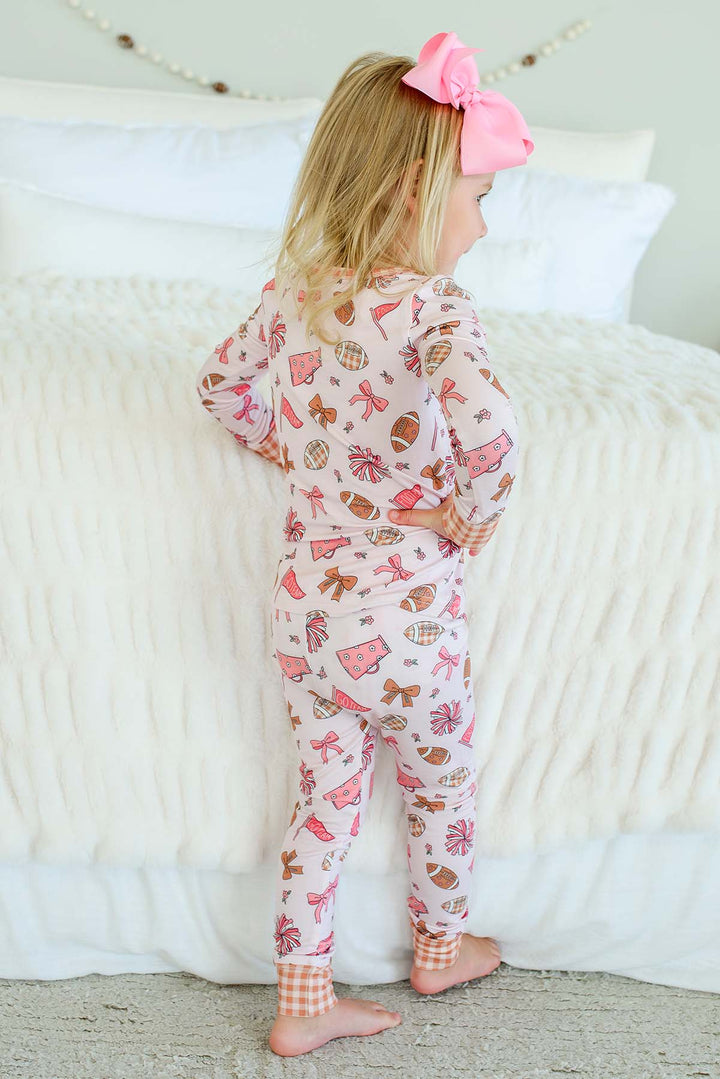Two-Piece Bamboo Pajama Set | Huddles & Cuddles Pink