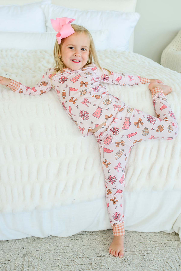 Two-Piece Bamboo Pajama Set | Huddles & Cuddles Pink