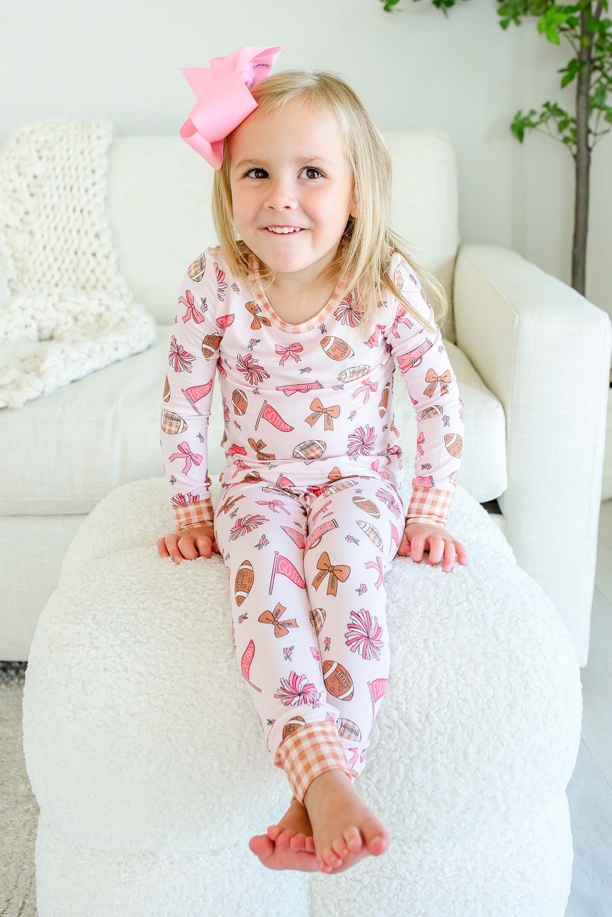 Two-Piece Bamboo Pajama Set | Huddles & Cuddles Pink