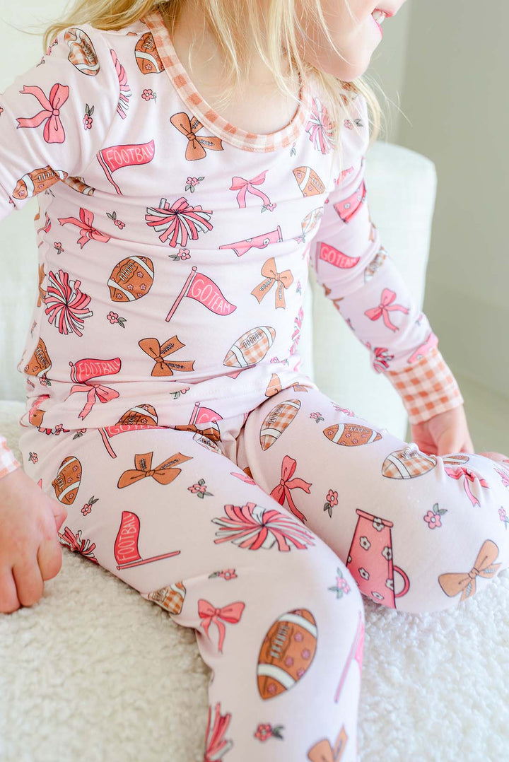Two-Piece Bamboo Pajama Set | Huddles & Cuddles Pink