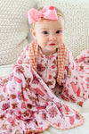 Double-Sided Bamboo Blanket | Huddles & Cuddles Pink