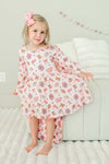 Long Sleeve Twirl Dress | Huddles & Cuddles Pink