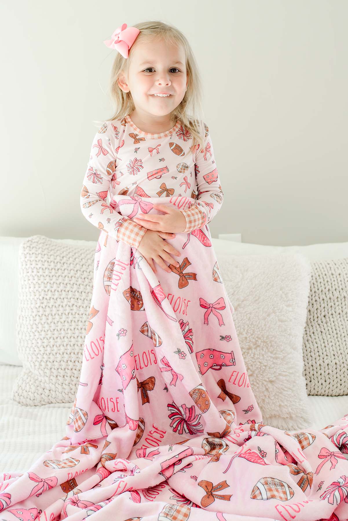 Personalized Kids' Blanket | Huddles & Cuddles Pink