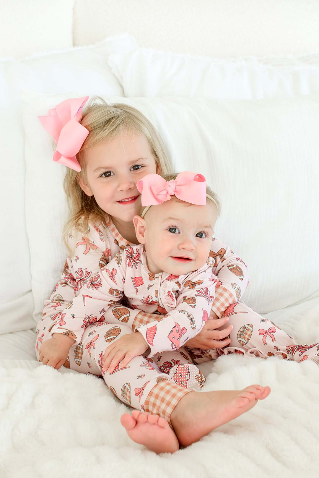 Two-Piece Bamboo Pajama Set | Huddles & Cuddles Pink