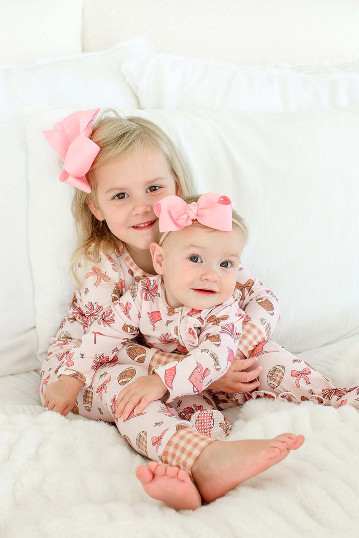 Two-Piece Bamboo Pajama Set | Huddles & Cuddles Pink