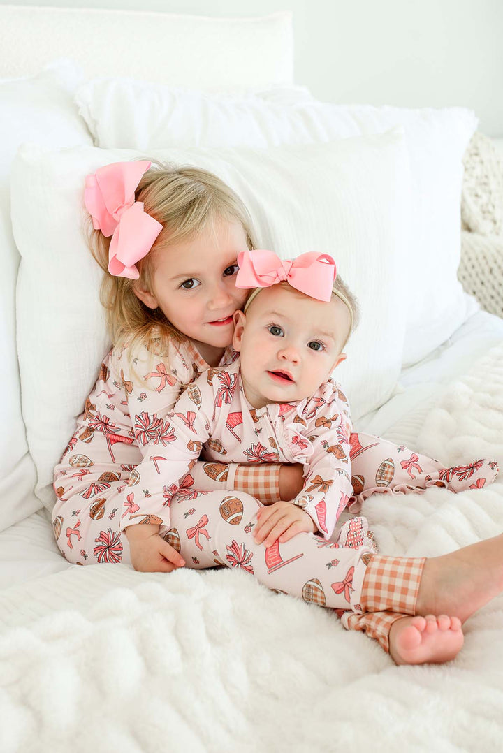 Convertible Bamboo Zipper Romper | Huddles & Cuddles Pink