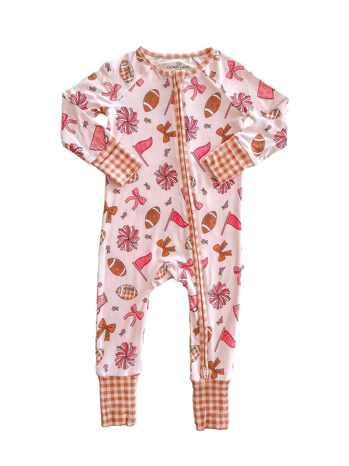 Convertible Bamboo Zipper Romper | Huddles & Cuddles Pink