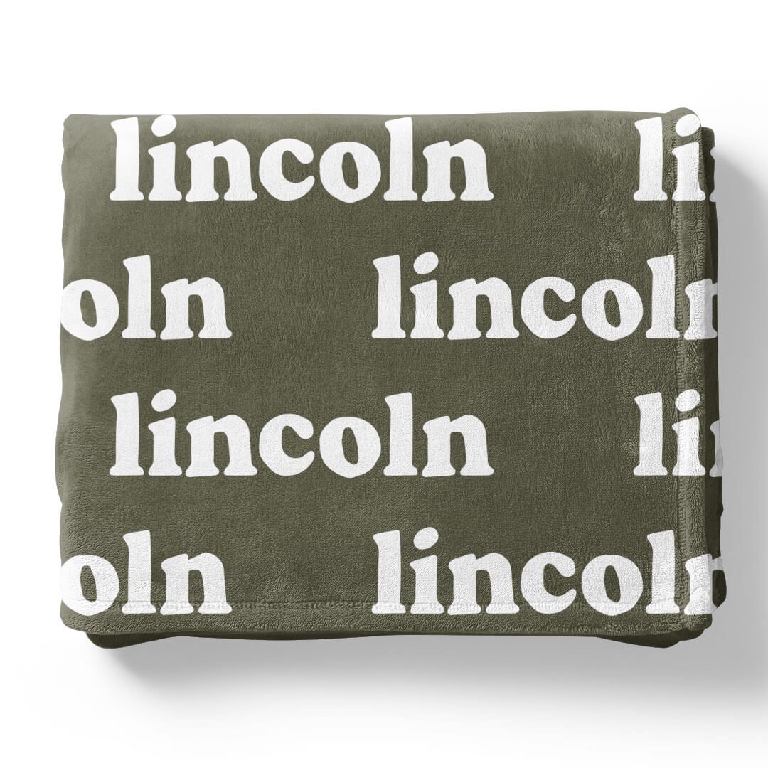 Botanicals Personalized Color Blanket