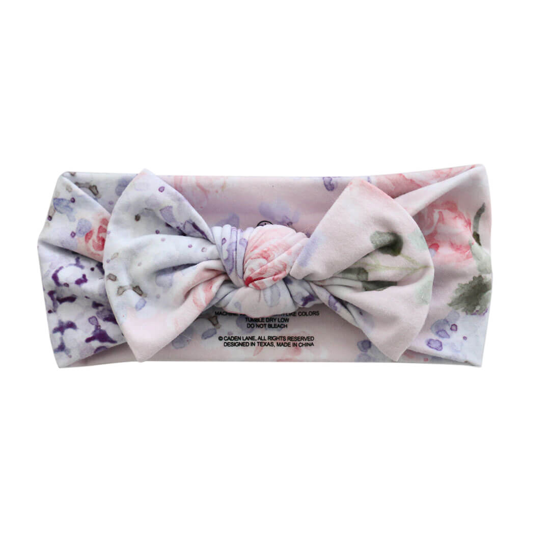 Printed Knit Large Bow Headwraps