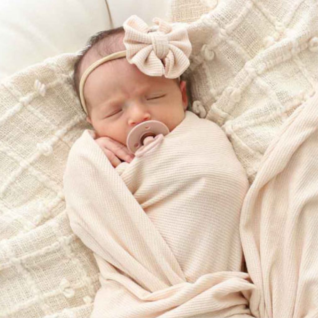 Bamboo Waffle Bow Headbands