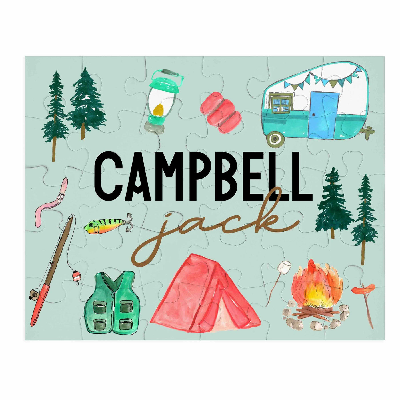 camper personalized puzzle 