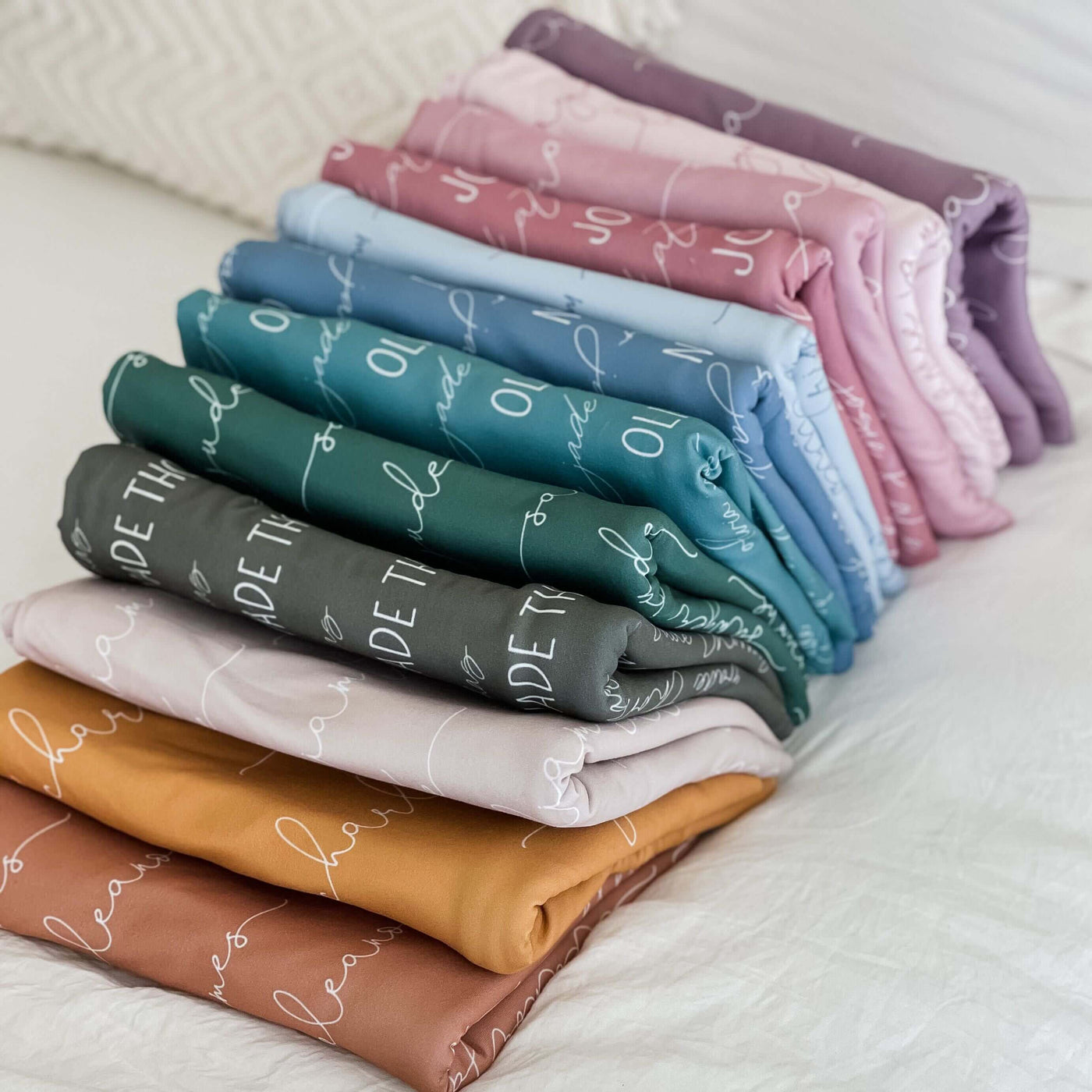 personalized baby name swaddle blanket 