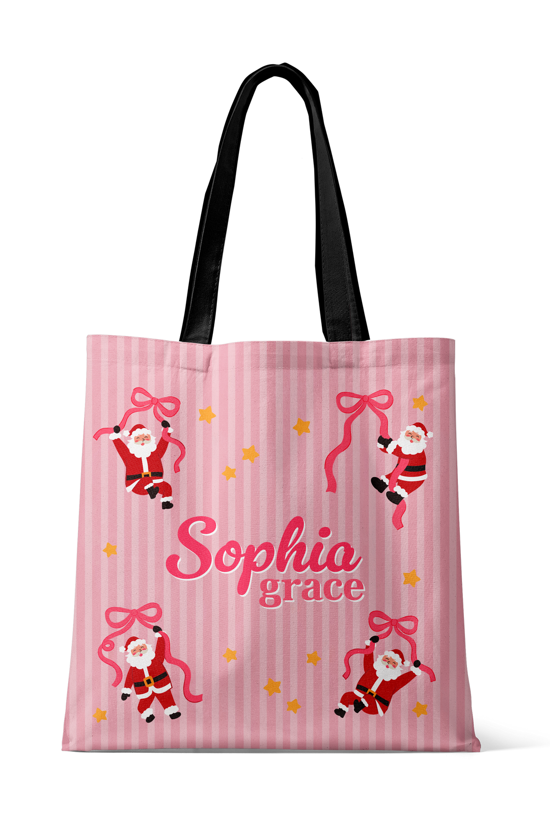 Personalized Christmas Tote Bag | Jolly Ribbons