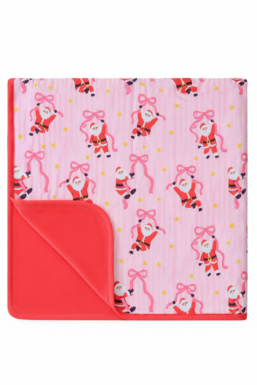 Double-Sided Christmas Bamboo Blanket | Jolly Ribbons