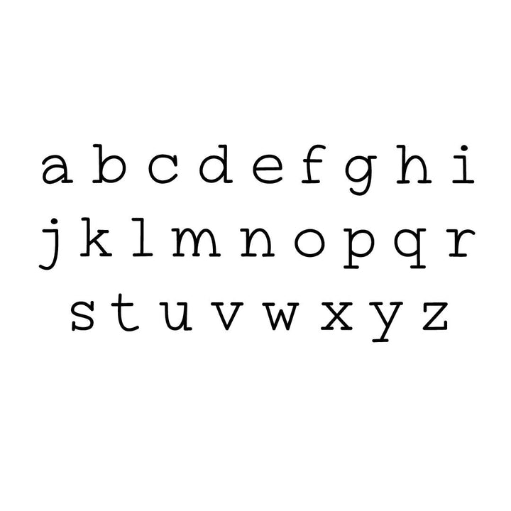 juniper lowercase font 