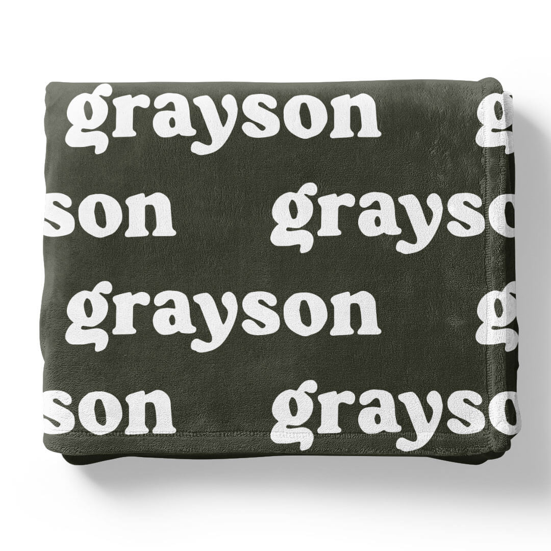 Botanicals Personalized Color Blanket