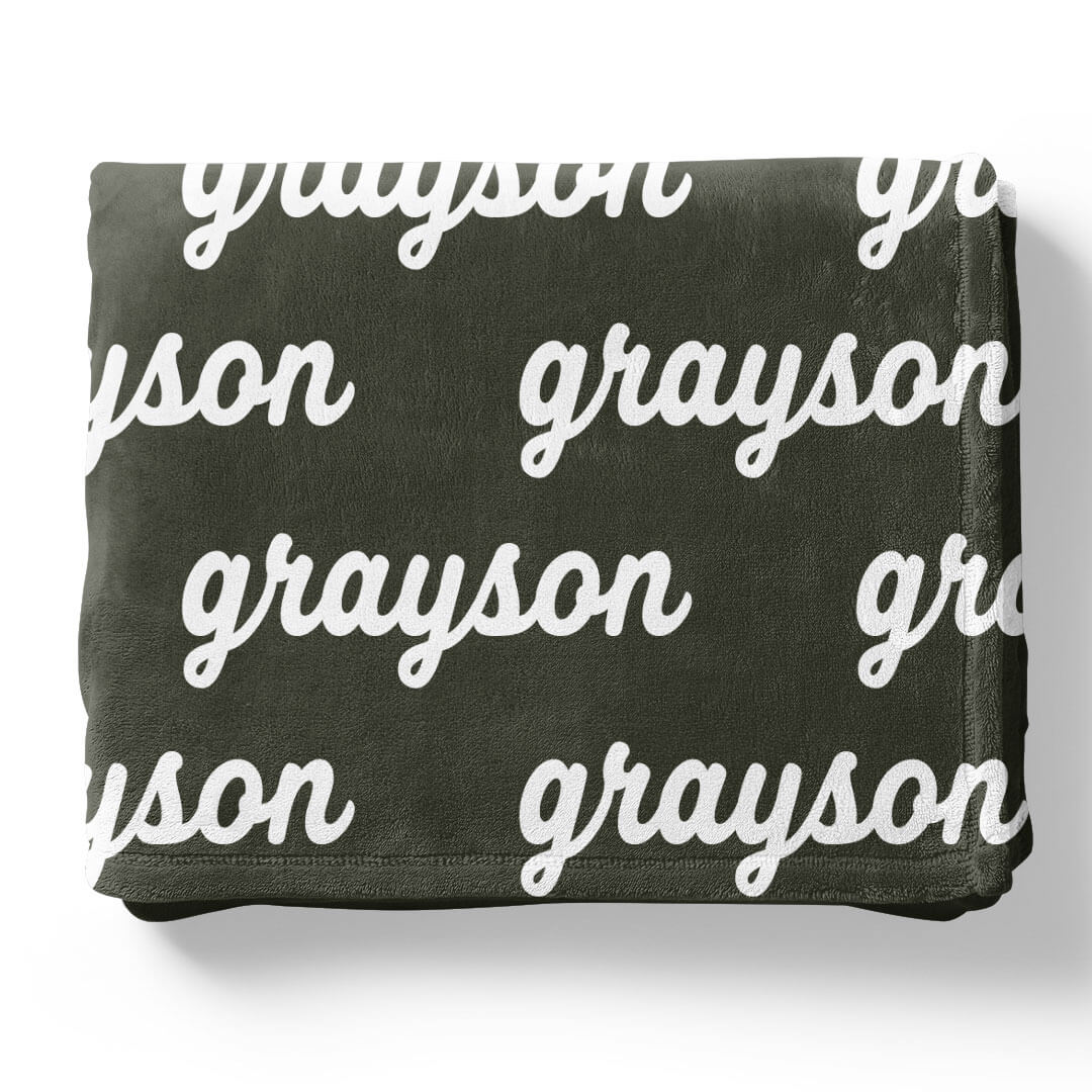 Botanicals Personalized Color Blanket