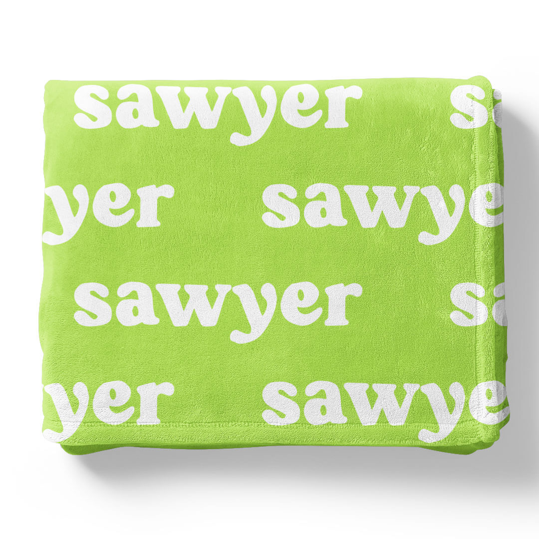 Personalized Color Blanket | Bright Neons