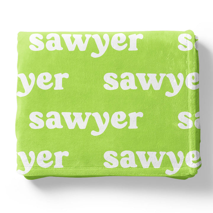 Personalized Color Blanket | Bright Neons