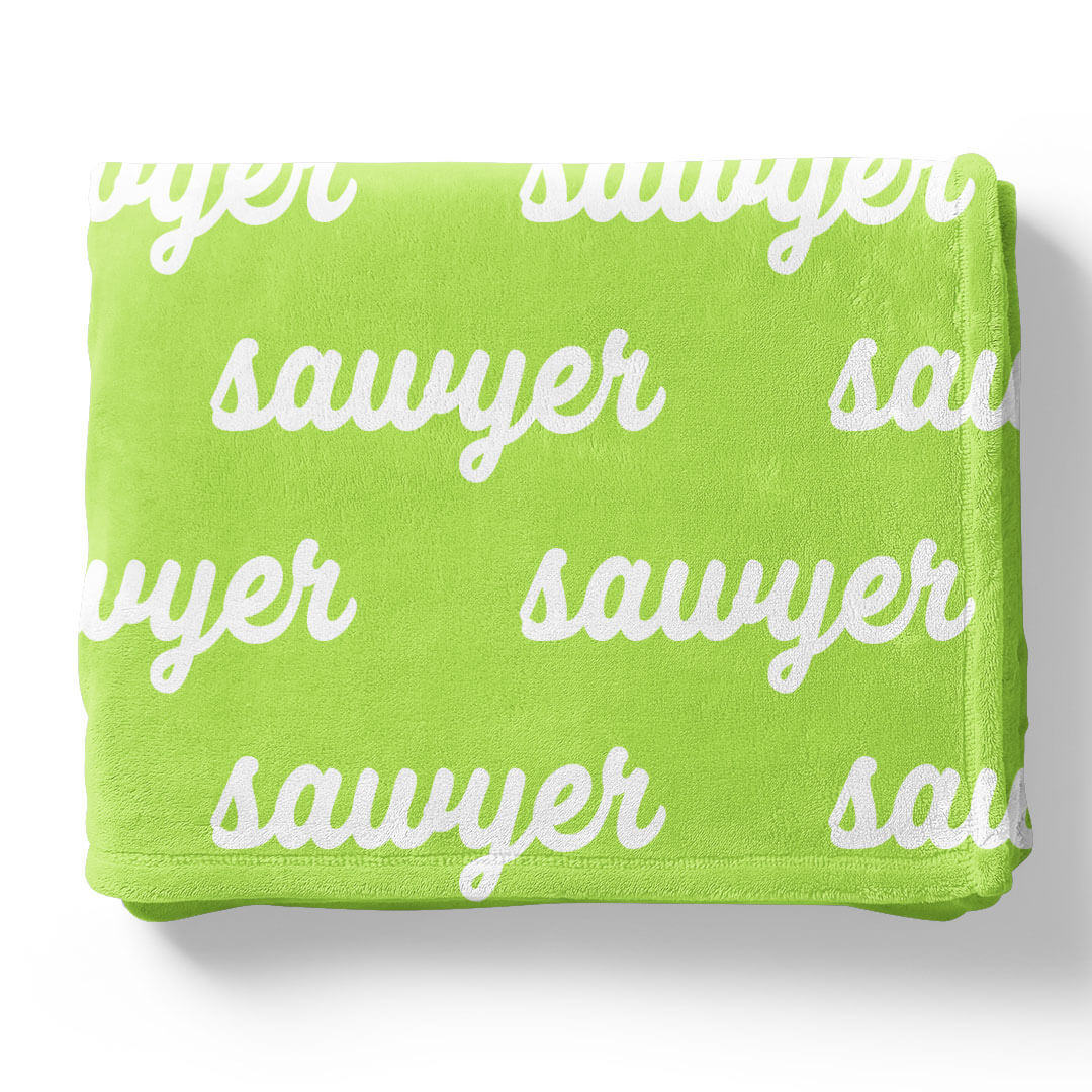 Personalized Color Blanket | Bright Neons