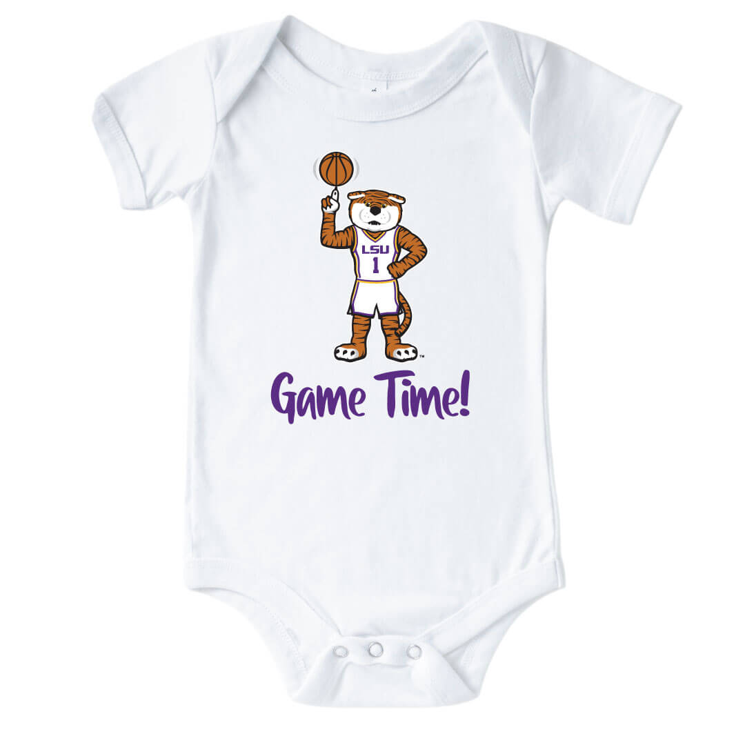 lsu game time onesie for babies