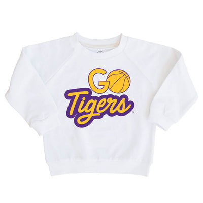lsu go tigers basketball kids graphic sweatshirt 