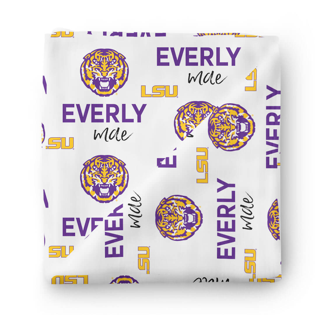 personalized swaddle lsu tiger
